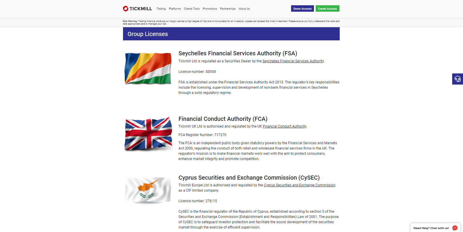 Tickmill regulators Tickmill regulators